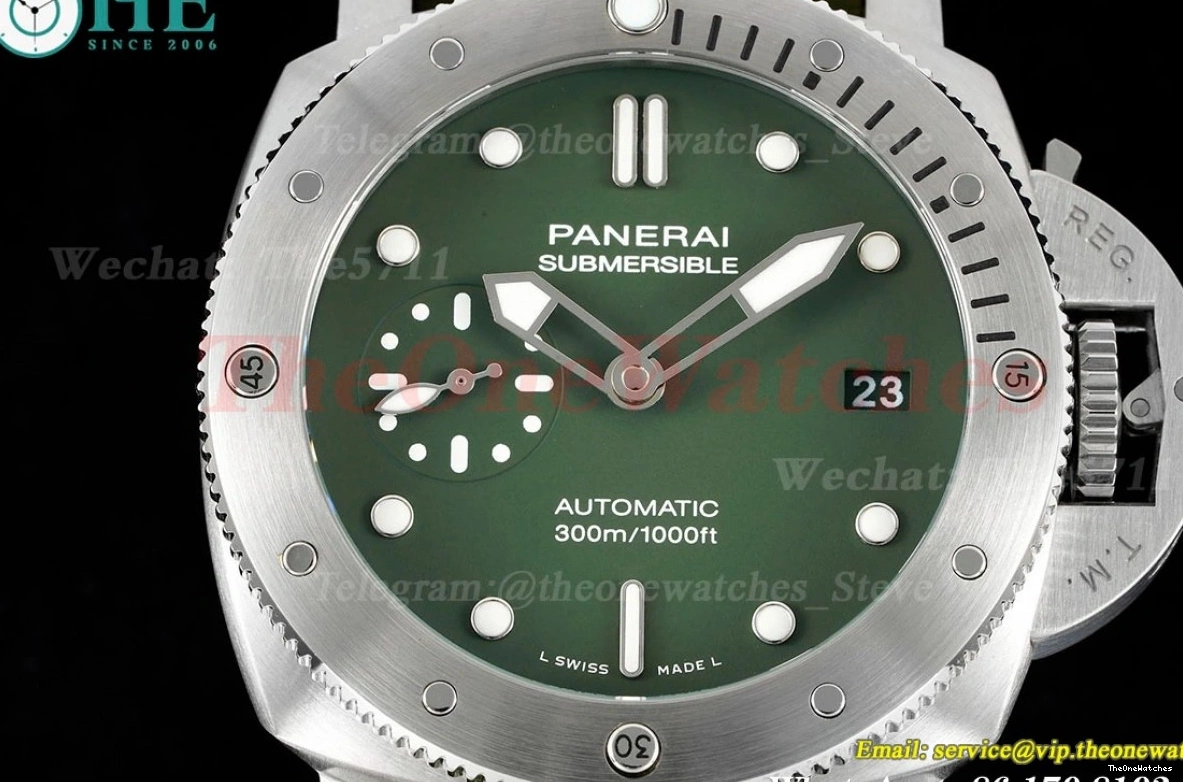 SS VSF Verde P900 RU Submersible 42mm PAM1055 Milit Green 0412